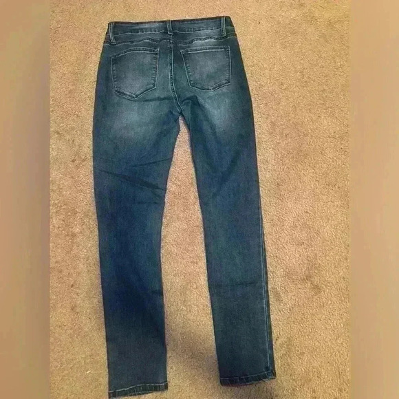 Kancan Jeans Womens 11/29 Blue Denim Mid Rise Skinny Pants Stretch - Picture 4 of 5